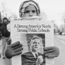 Young girl with Mondale sign.