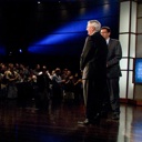 Filmmaker Melody Gilbert and Walter Mondale.